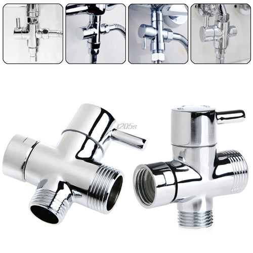 Bathroom Fixture T-adapter 3 Ways Valve For Diverter Bath Toilet Bidet Sprayer Shower Head New T12 Drop ship