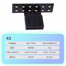 Load image into Gallery viewer, Aquarium Light For Fish Tank Planted Aquarium 10W/5W/3W LED Light For Aquarium LED Lighting Anti-Fog Clip-On Luces Lights Lamp