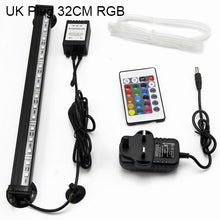 Load image into Gallery viewer, UK US EU Plug Aquarium Lighting 5050 RGB LED Fish Tank Oxygenation Air Bubble Light Underwater Submersible Lamp Waterproof