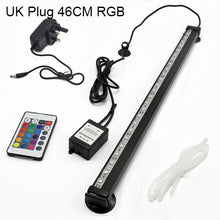 Load image into Gallery viewer, UK US EU Plug Aquarium Lighting 5050 RGB LED Fish Tank Oxygenation Air Bubble Light Underwater Submersible Lamp Waterproof