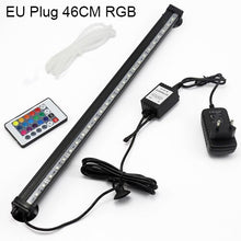 Load image into Gallery viewer, UK US EU Plug Aquarium Lighting 5050 RGB LED Fish Tank Oxygenation Air Bubble Light Underwater Submersible Lamp Waterproof