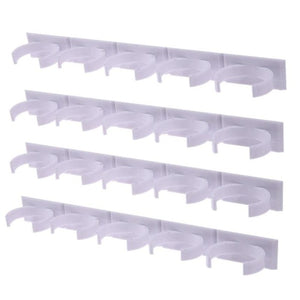 1/2/4 Pcs Wall Mount Ingredient Spice Bottle Rack Plastic Clip Organizer Rack Kitchen Cabinet Door Hooks Jars Spice Holder Tools