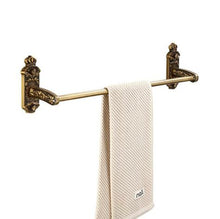 Load image into Gallery viewer, Antique Bronze Carved Aluminum Bathroom Accessories Fixture Bath Hardware Sets Towel Shelf Paper Holder Cloth Hook ELF8210